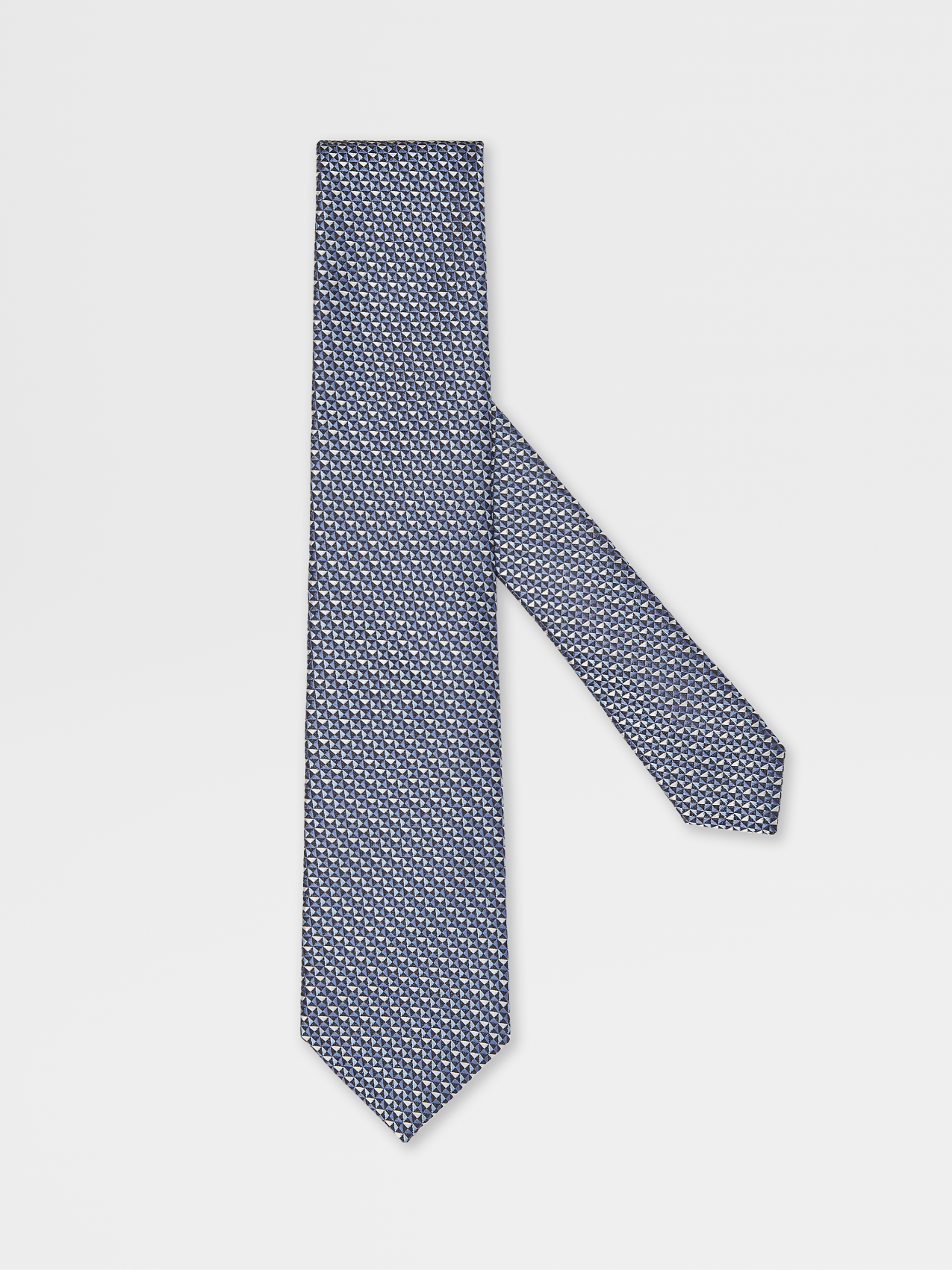 Corbata Macroarmature en Seda Color Azul Claro